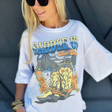 Saddle Up Tee In White - Infinity Raine