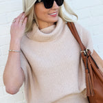 SADIE & SAGE Bottoms - Skirts Crosby Sweater Midi Skirt In Khaki