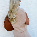 SADIE & SAGE Bottoms - Skirts Crosby Sweater Midi Skirt In Khaki