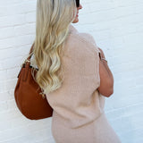 SADIE & SAGE Bottoms - Skirts Crosby Sweater Midi Skirt In Khaki