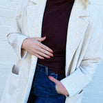 SADIE & SAGE Outerwear - Jackets & Coats Out Of Town Coat In Ivory