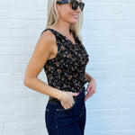 SADIE & SAGE Tops - Blouses Timeless Cowlneck Sleeveless Top In Black