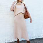 SADIE & SAGE Tops - Sweaters Crosby Turtleneck Sweater In Khaki