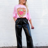 Sage The Label Bottoms - Pants Ranch Rebel Vegan Leather Pants In Black