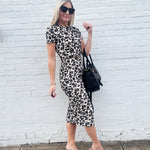 Analogue Floral Midi Skirt In Black - Infinity Raine