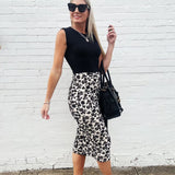 Analogue Floral Midi Skirt In Black - Infinity Raine