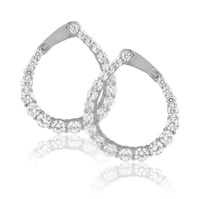 Sahira Naomi Cz Earrings-Silver - Infinity Raine