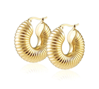 Sahira Robyn Tube Hoops-Gold - Infinity Raine