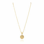 Sahira Nadia Sunburst Necklace-Gold - Infinity Raine