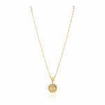 Sahira Nadia Sunburst Necklace-Gold - Infinity Raine
