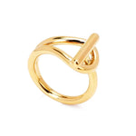 Sahira Rae Buckle Ring-Gold - Infinity Raine
