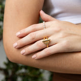 Sahira Rae Buckle Ring-Gold - Infinity Raine