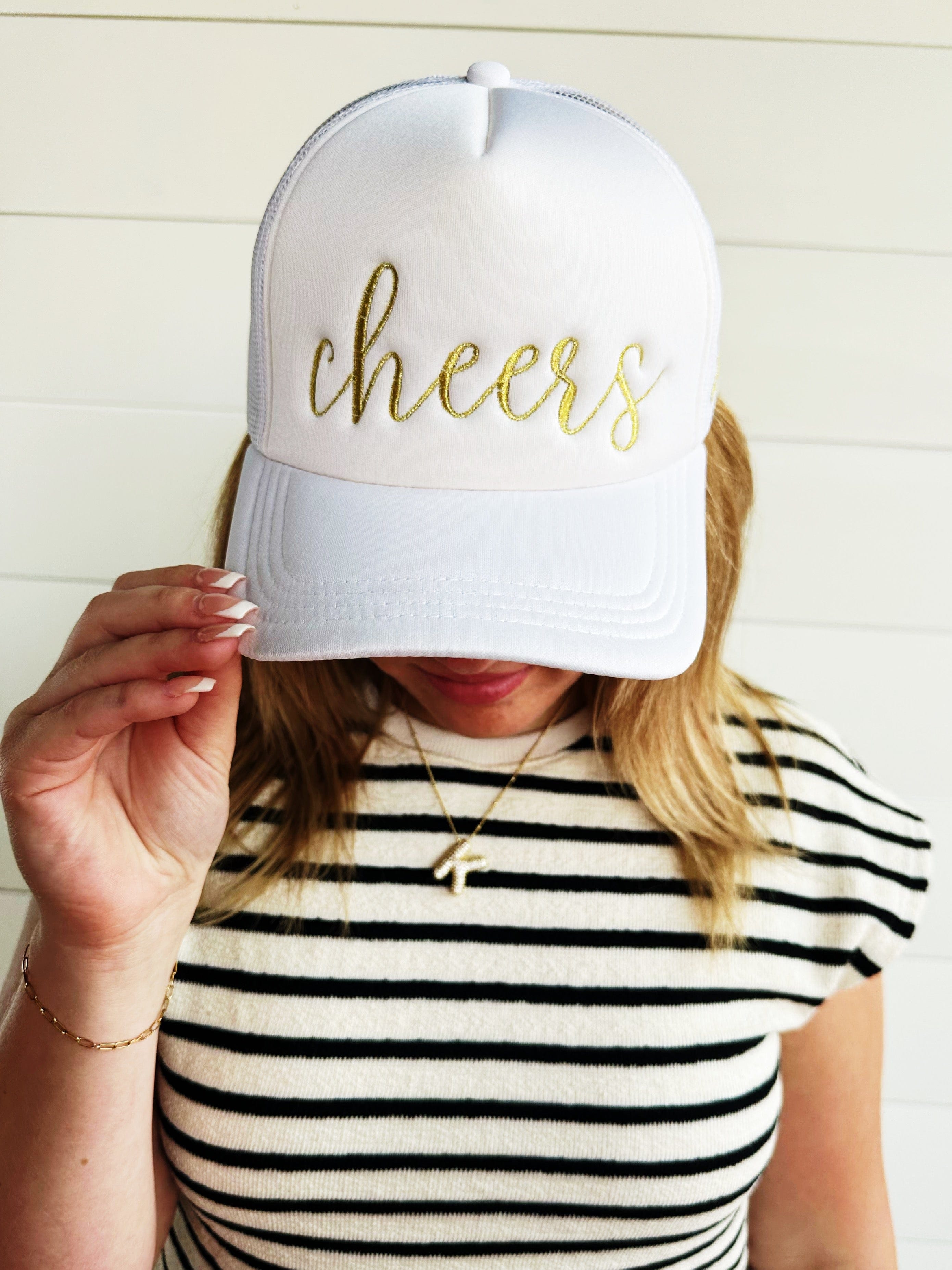 Cheers Trucker Hat-White - Infinity Raine