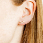 Screwback Stud Earrings In Abigail Pearl - Infinity Raine