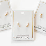 Screwback Stud Earrings In Abigail Pearl - Infinity Raine