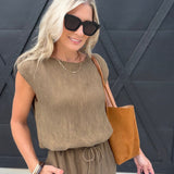 Sepia Sky Bubble Top In Bronze Olive - Infinity Raine