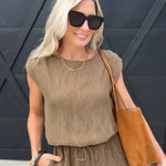 Sepia Sky Bubble Top In Bronze Olive - Infinity Raine