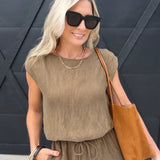 Sepia Sky Bubble Top In Bronze Olive - Infinity Raine