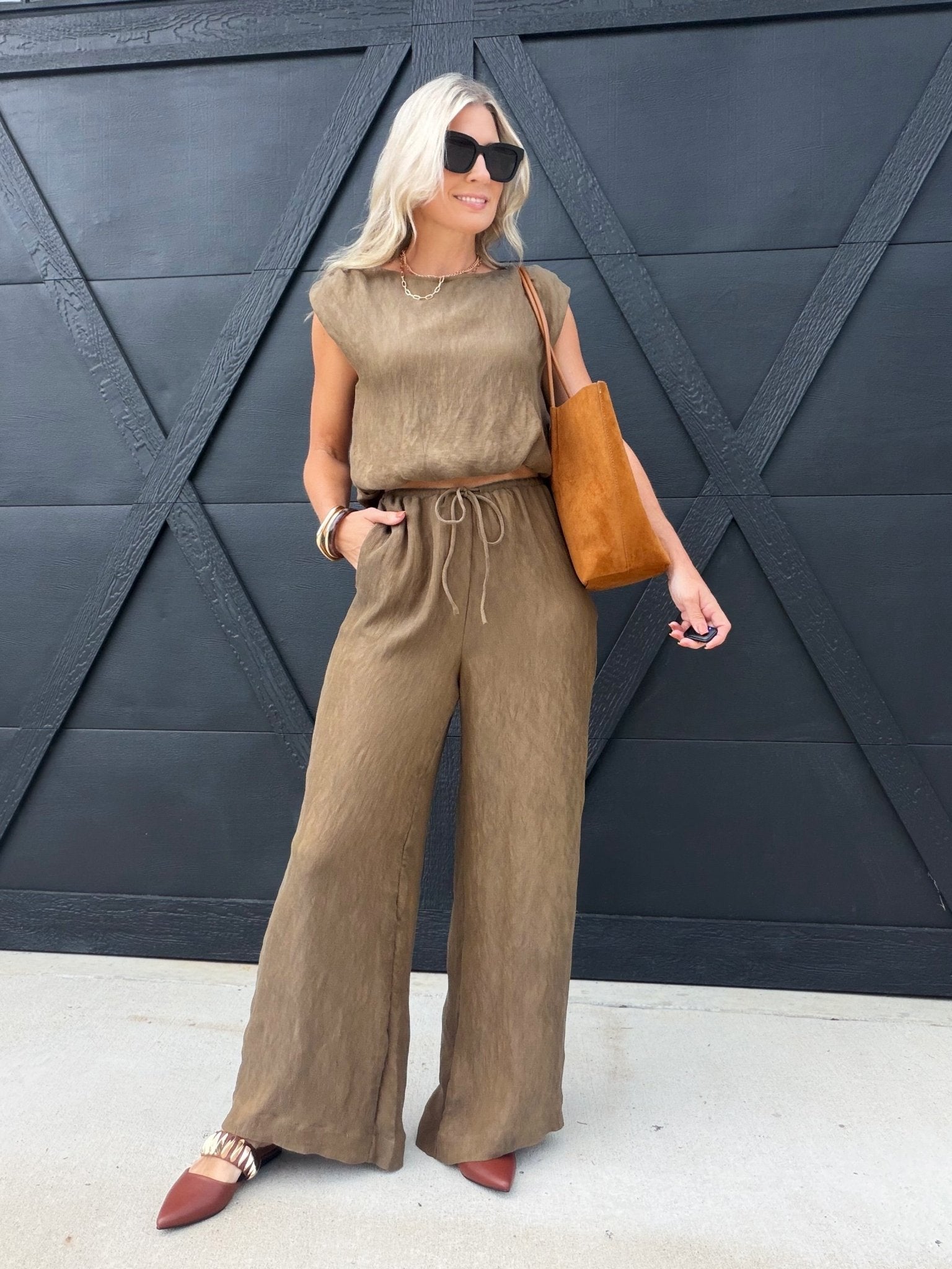 Sepia Sky Bubble Top In Bronze Olive - Infinity Raine