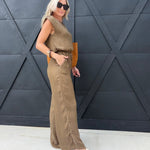 Sepia Sky Pants In Bronze Olive - Infinity Raine