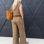 Sepia Sky Pants In Bronze Olive - Infinity Raine