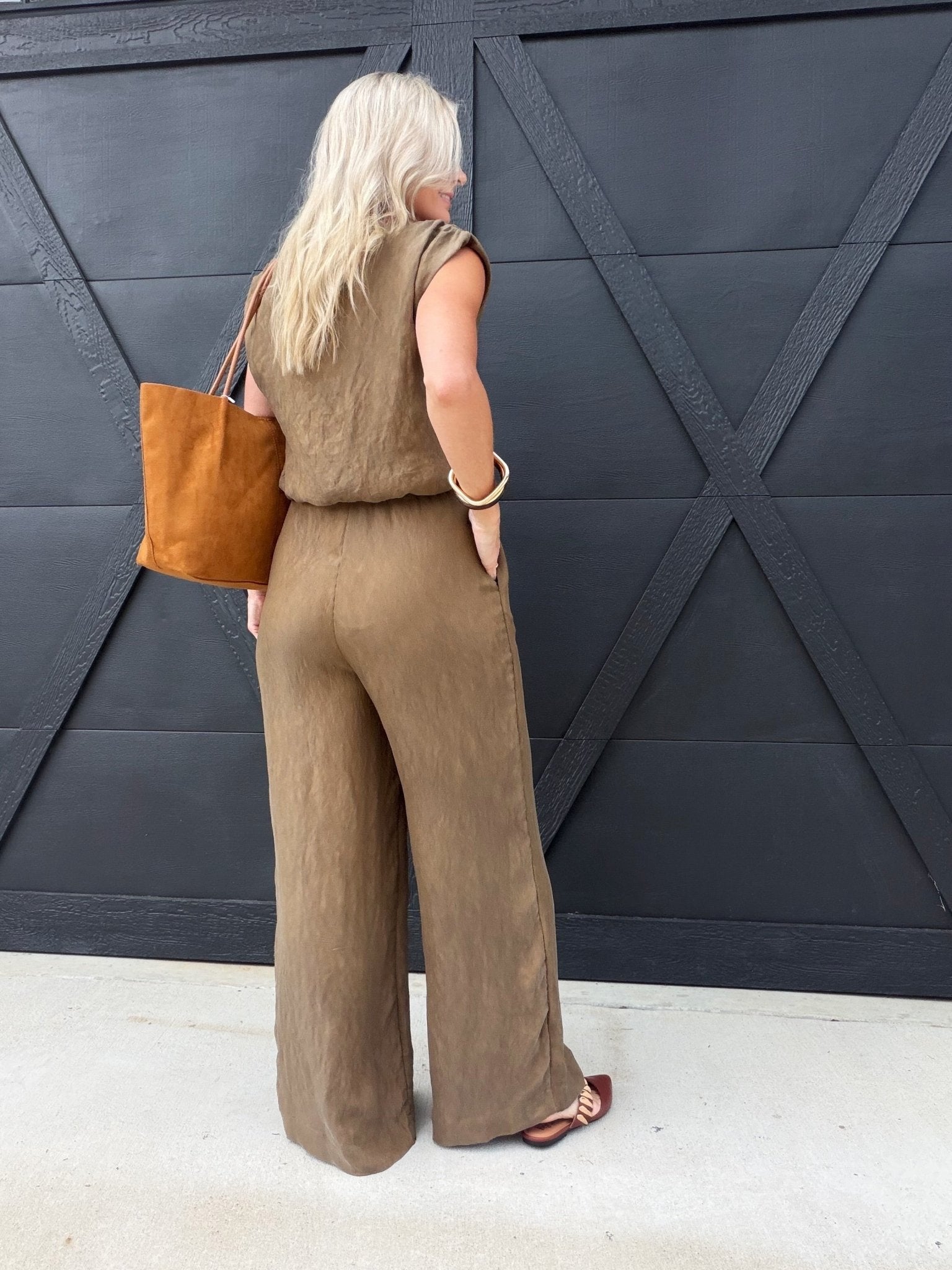 Sepia Sky Pants In Bronze Olive - Infinity Raine