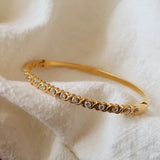 Séraphie 18K Gold Non-Tarnish Cz Cuff Bracelet - Infinity Raine