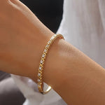 Séraphie 18K Gold Non-Tarnish Cz Cuff Bracelet - Infinity Raine