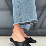 Shu Shop Andrea Mule In Black Snake - Infinity Raine