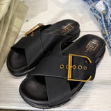 Shu Shop BARB Sandals In Black - Infinity Raine