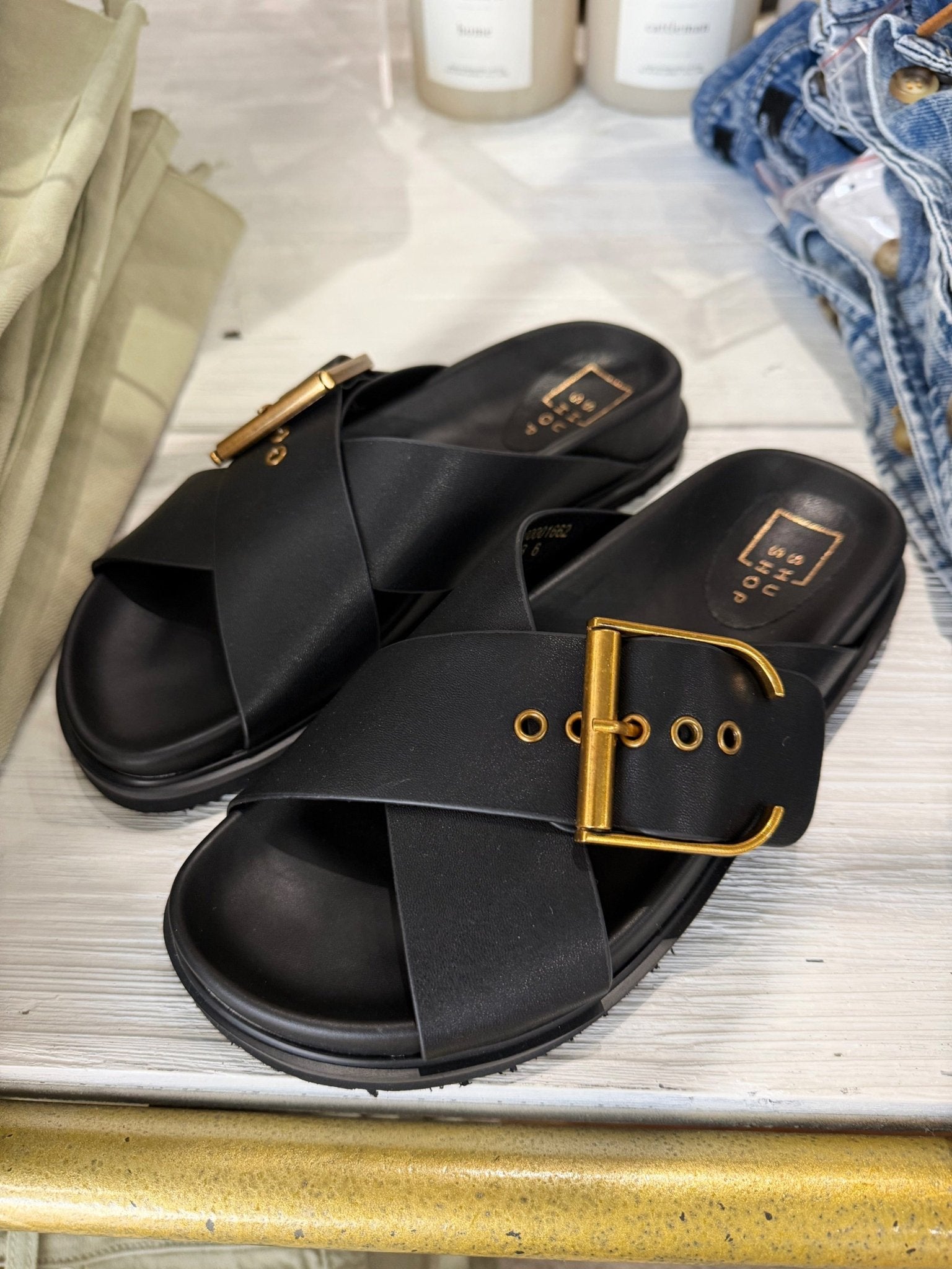 Shu Shop BARB Sandals In Black - Infinity Raine