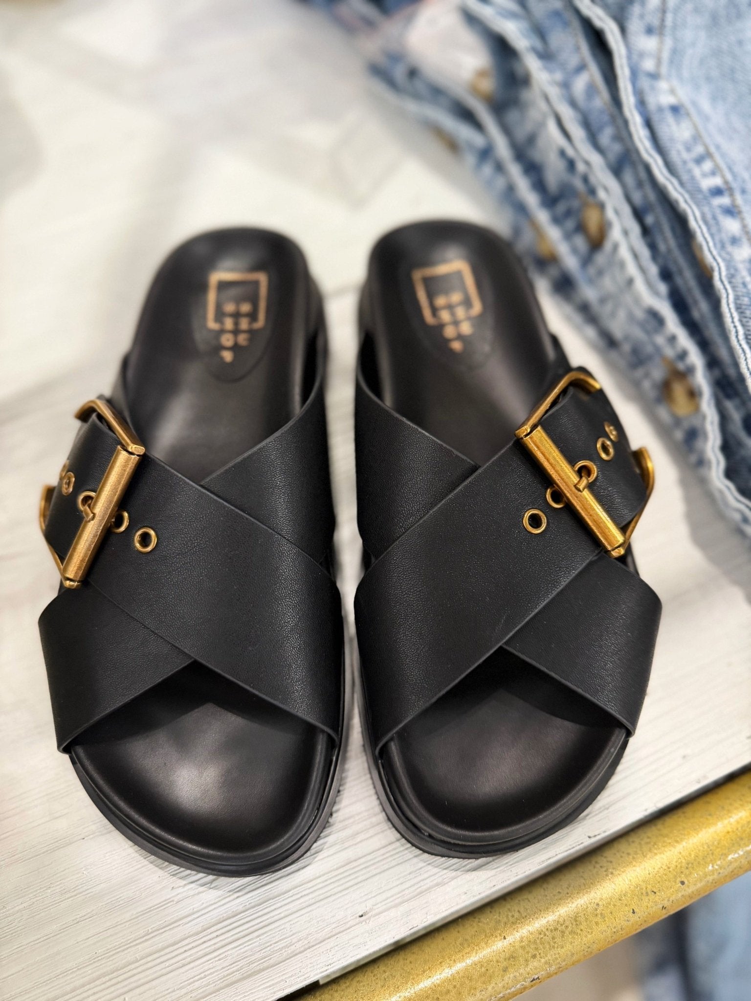 Shu Shop BARB Sandals In Black - Infinity Raine