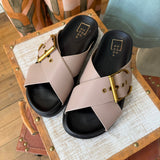 Shu Shop BARB Sandals In Taupe - Infinity Raine