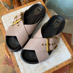 Shu Shop BARB Sandals In Taupe - Infinity Raine