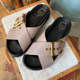 Shu Shop BARB Sandals In Taupe - Infinity Raine