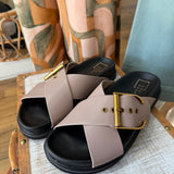 Shu Shop BARB Sandals In Taupe - Infinity Raine