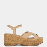 Shu Shop Indiana Platform Sandal In Nude - Infinity Raine