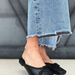Shu Shop Andrea Mule In Black Snake - Infinity Raine