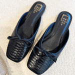 Shu Shop Andrea Mule In Black Snake - Infinity Raine
