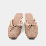 Shu Shop Andrea Mule In Natural Woven - Infinity Raine
