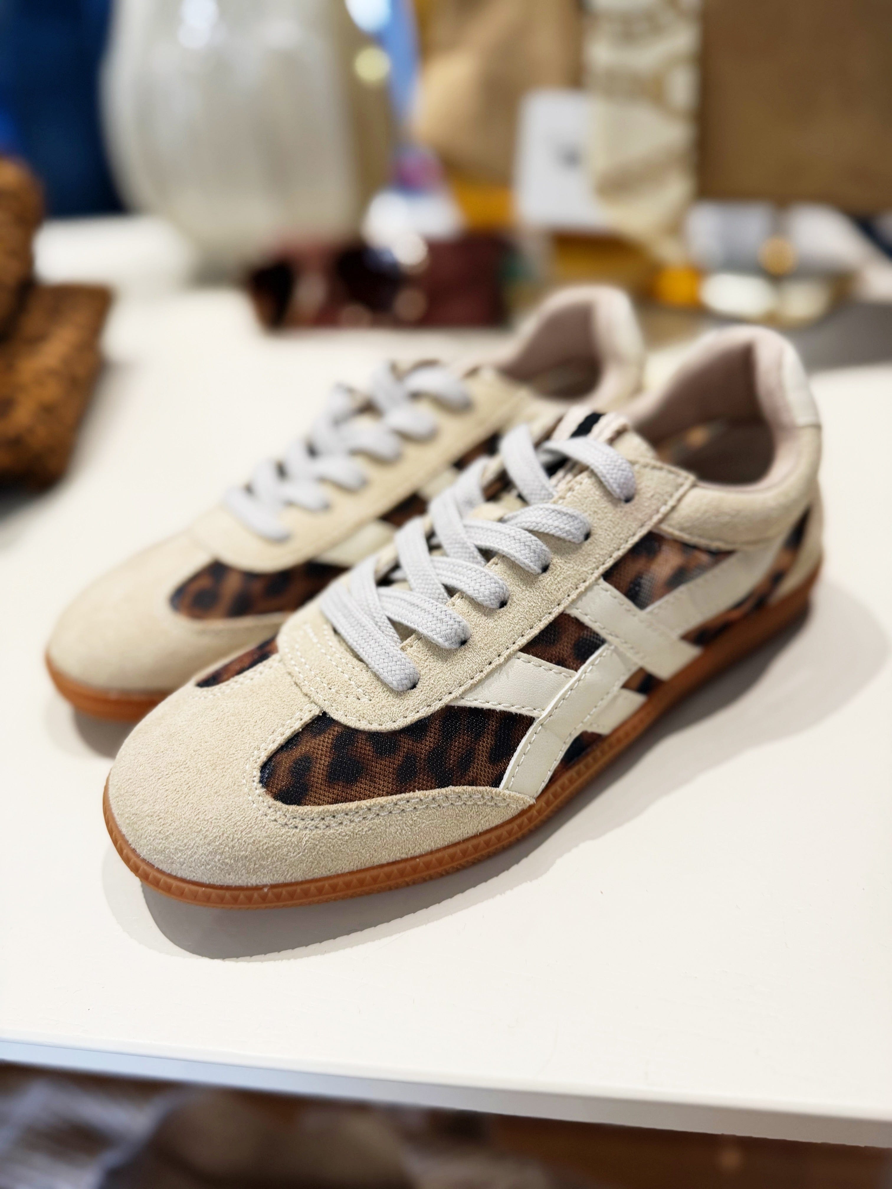 Shu Shop Shoes - Sneakers Shu Shop Sasha Leopard Mesh Sneakers