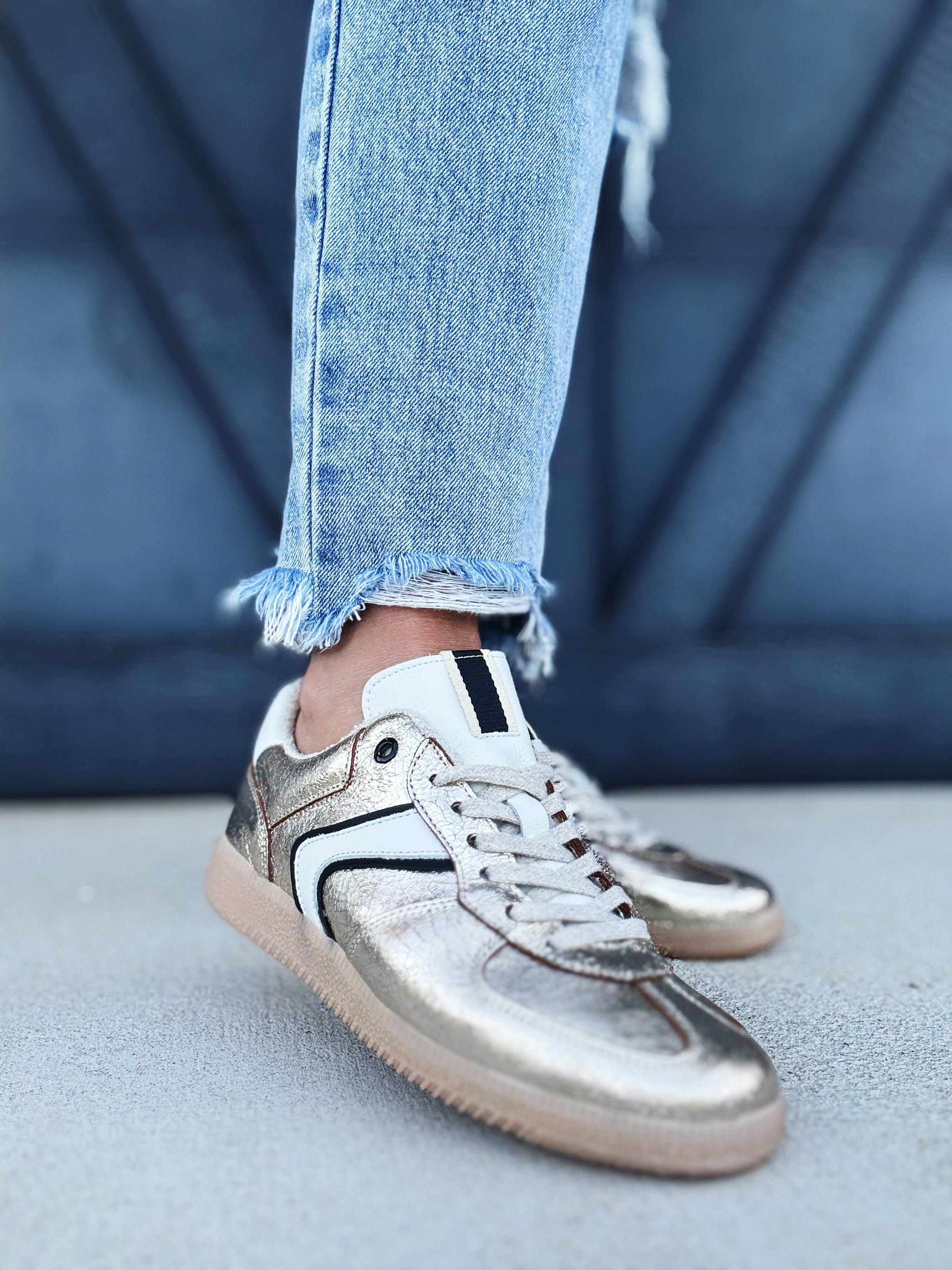 Shu Shop Shoes - Sneakers Shu Shop Sylvia Sneaker In Gold