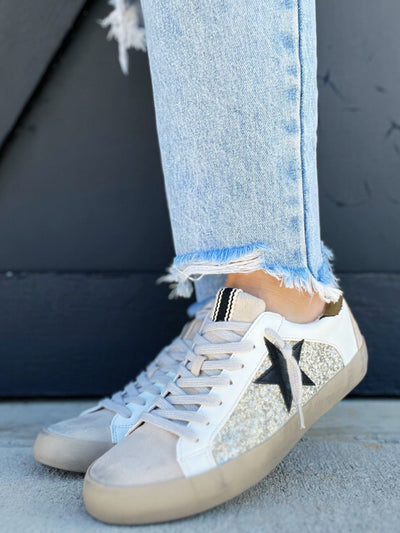 Shu Shop Paula Sneakers-Pearl Glitter - Infinity Raine
