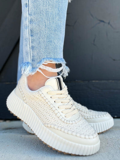 Shu Shop Selina Sneakers-Bone Woven - Infinity Raine