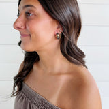 Silver Cable Hoop Earrings - Infinity Raine