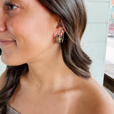 Silver Cable Hoop Earrings - Infinity Raine