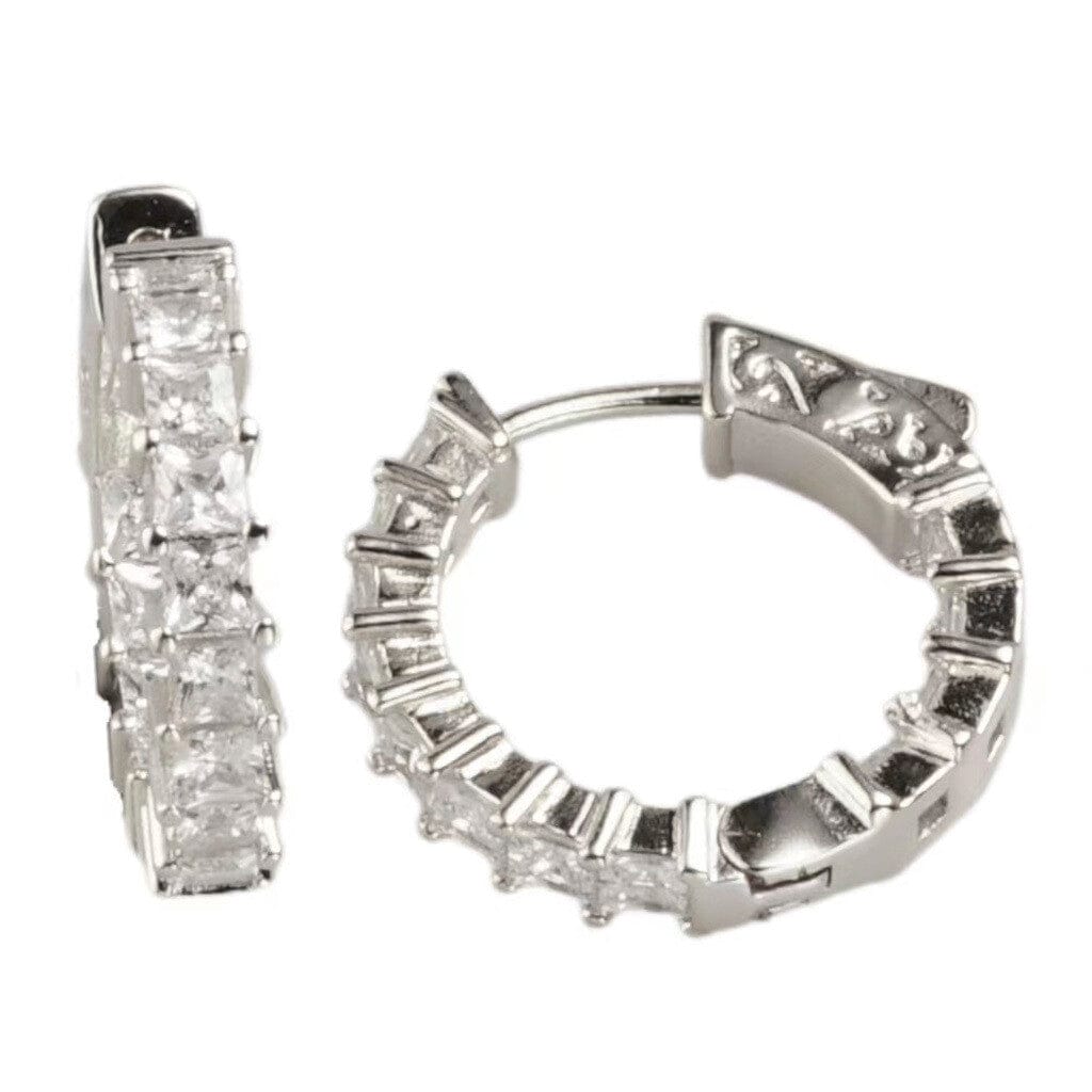 Small CZ Huggie Hoop Earrings - Infinity Raine