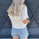 Vintage Distressed Shorts In Light Denim - Infinity Raine