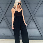Crochet Macrame Jumpsuit In Black - Infinity Raine