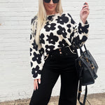Daisy Sweater Top In Black - Infinity Raine